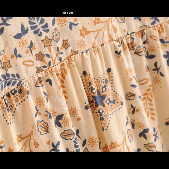 NWT BOHO Long Sleeve  Top - Picture 5 of 7